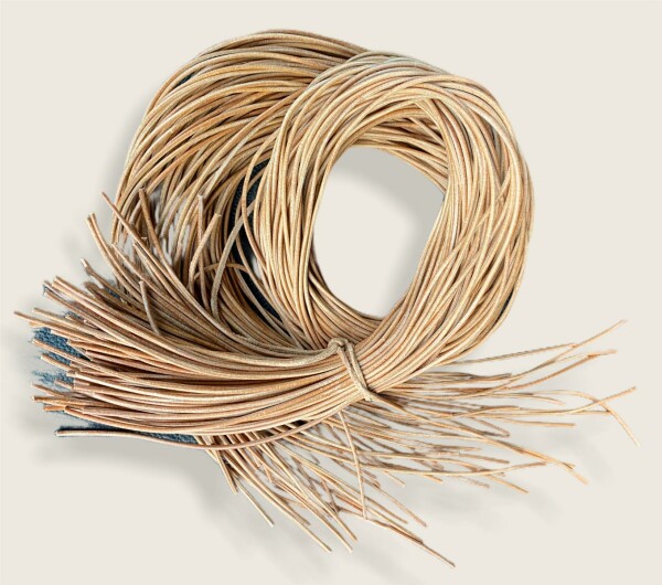 Rindleder Rundriemen 2mm, 100cm, natur
