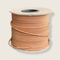 Rundriemen, nass gestreckt, 2,5mm natur