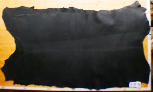 Fettleder Doppelhecht, schwarz, 3,5-4mm
