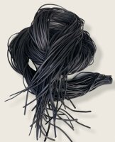 Rindleder Fellriemen 2,5mm, 100cm, schwarz