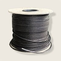 Rundriemen, nass gestreckt, 2,5mm schwarz
