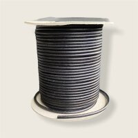 Rundriemen, nass gestreckt, 4mm schwarz